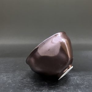 金色油滴釉95杯3，廖美鸿工作室铁系窑变釉手工烧制茶杯